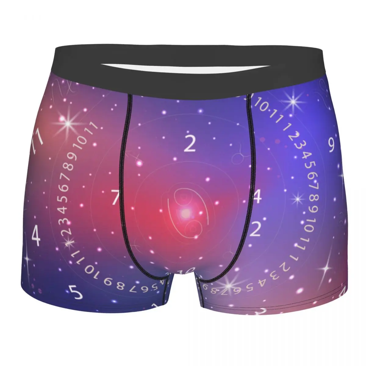 

Mens Boxer Sexy Underwear Numerology Background Underpants Male Panties Pouch Short Pants