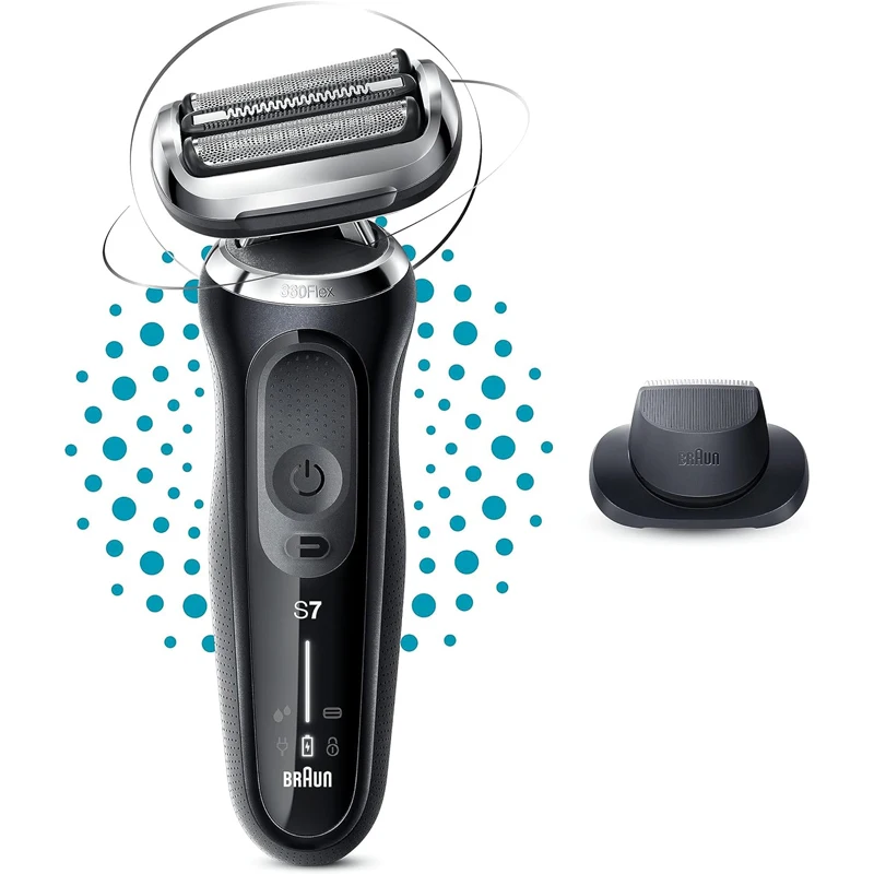 

Original Braun Series 7 70-4200CS Electric Shaver for Men Beard Shaving Face Clean Waterproof Razor with LED Display Fast Charge