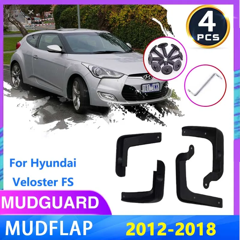 

4 шт. Брызговики для Hyundai Veloster FS 2012 ~ 2018 2013 2014 2015 брызговики передние и задние колеса брызговики автомобильные аксессуары
