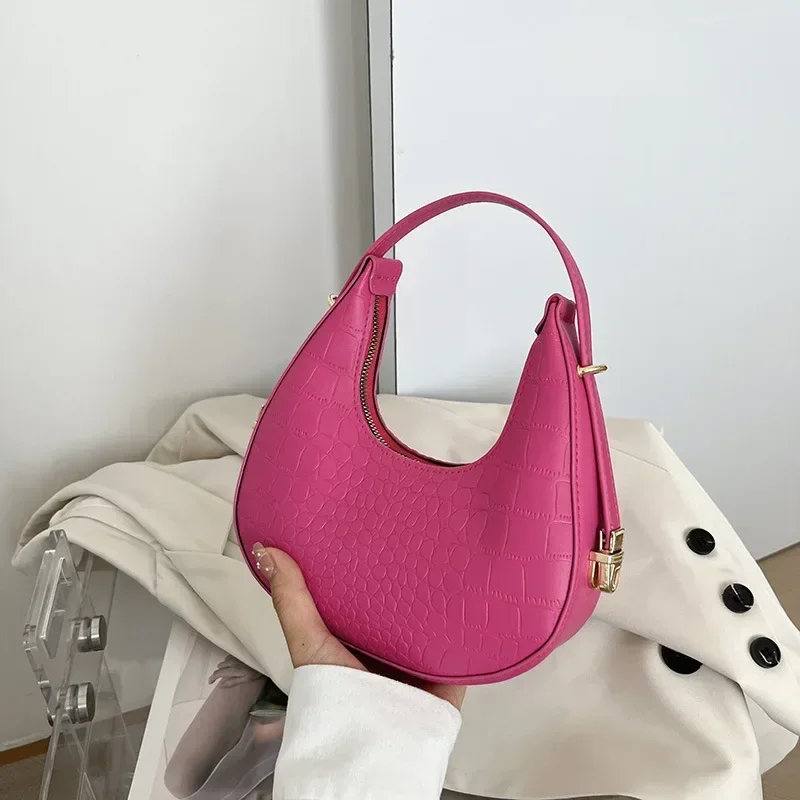 Роскошный дизайн сумка-хобо из искусственной кожи женская маленькая сумка-клатч