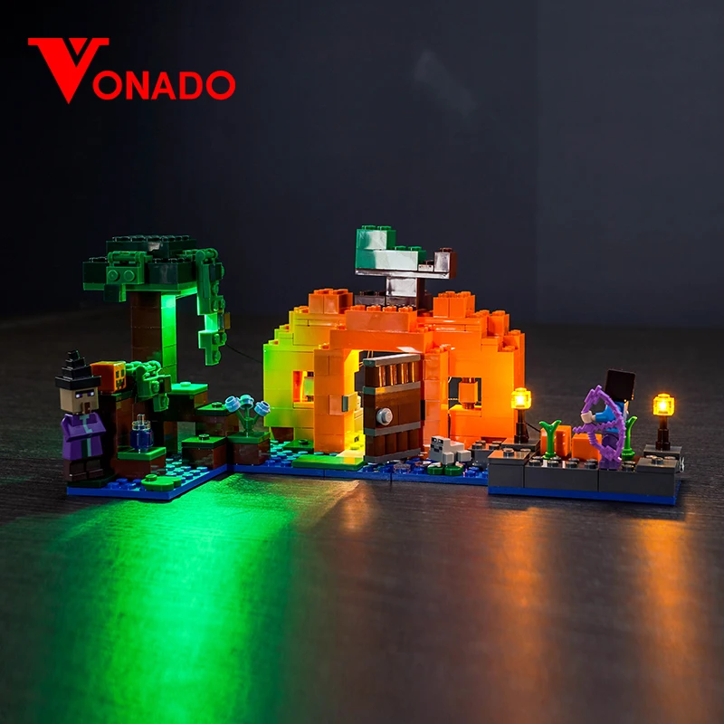 Оформление von21248 установить строительный блок тыквенной фермы выделенное