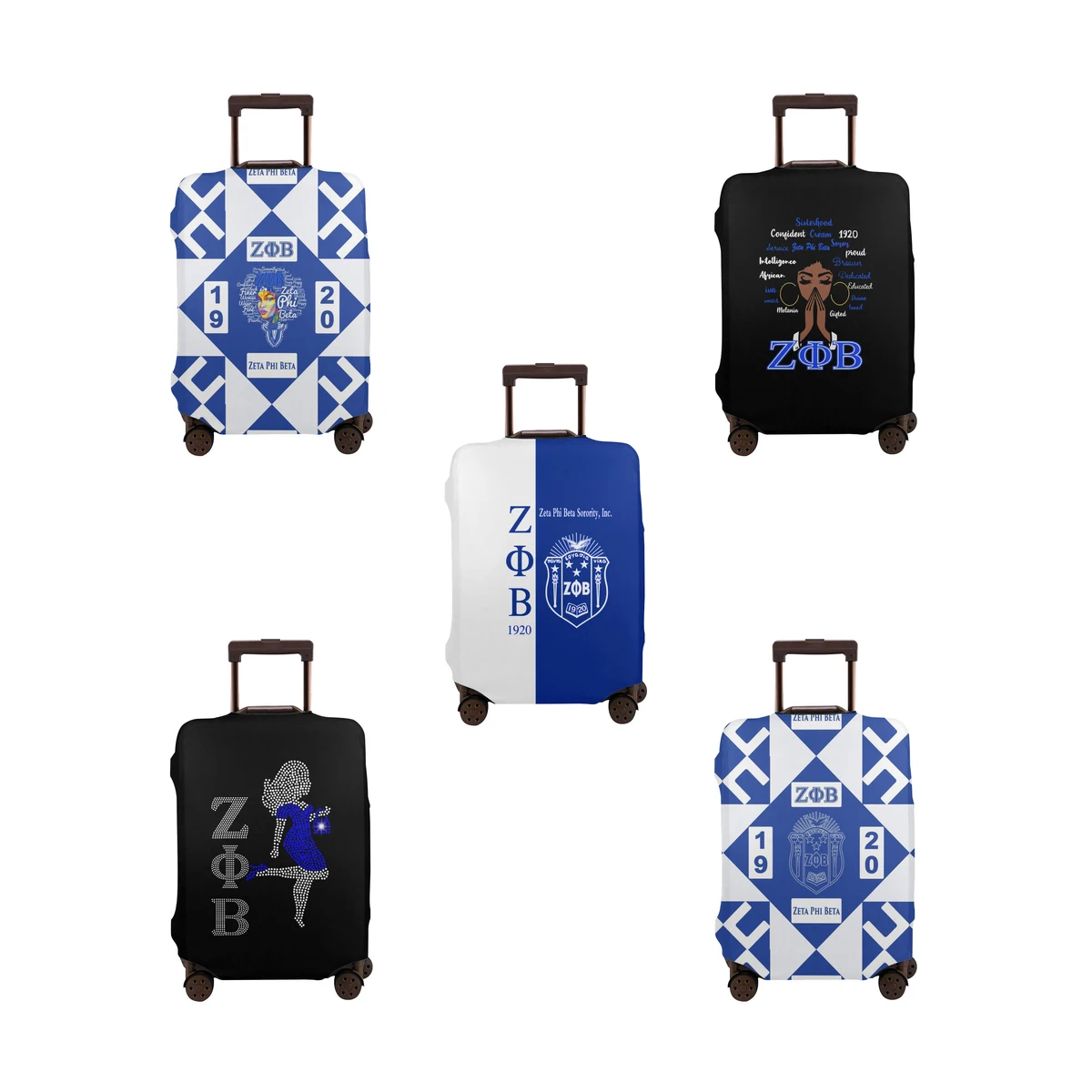 

Zeta Phi Beta Multi-Size Stretch Dust Luggage Cover Luggage Decoration