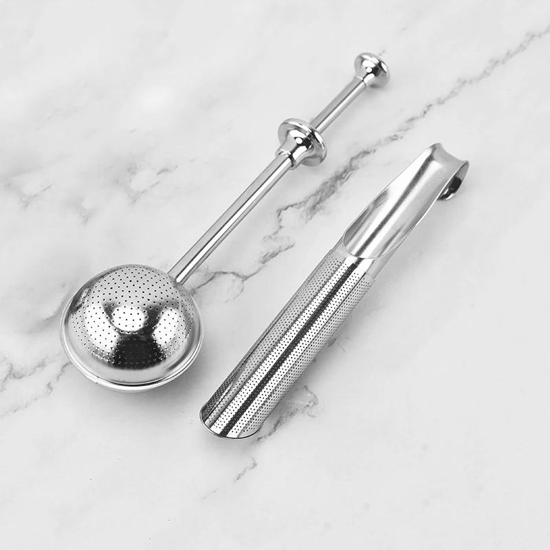 

Tea Infuser Stainless Steel Portable Tea Strainer Food Grade Reusable Tea Leaf Filter Tools for Home Outdoor