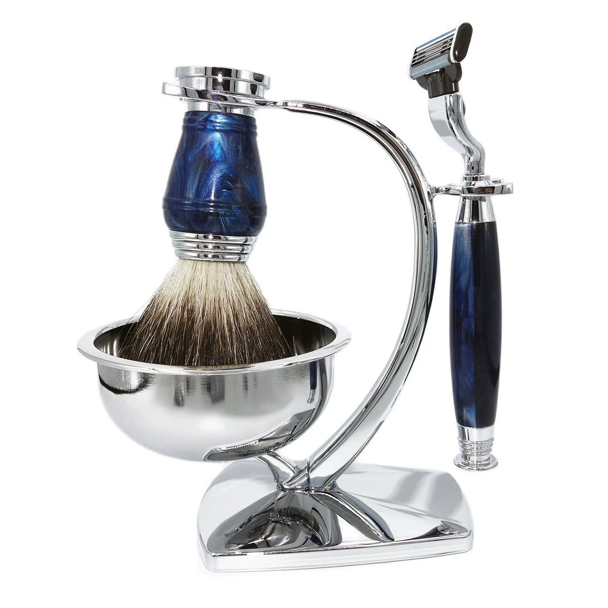 Набор для бритья мужчин Magyfosia Mach 3 безопасная бритва с зеркальной чашей Мужская