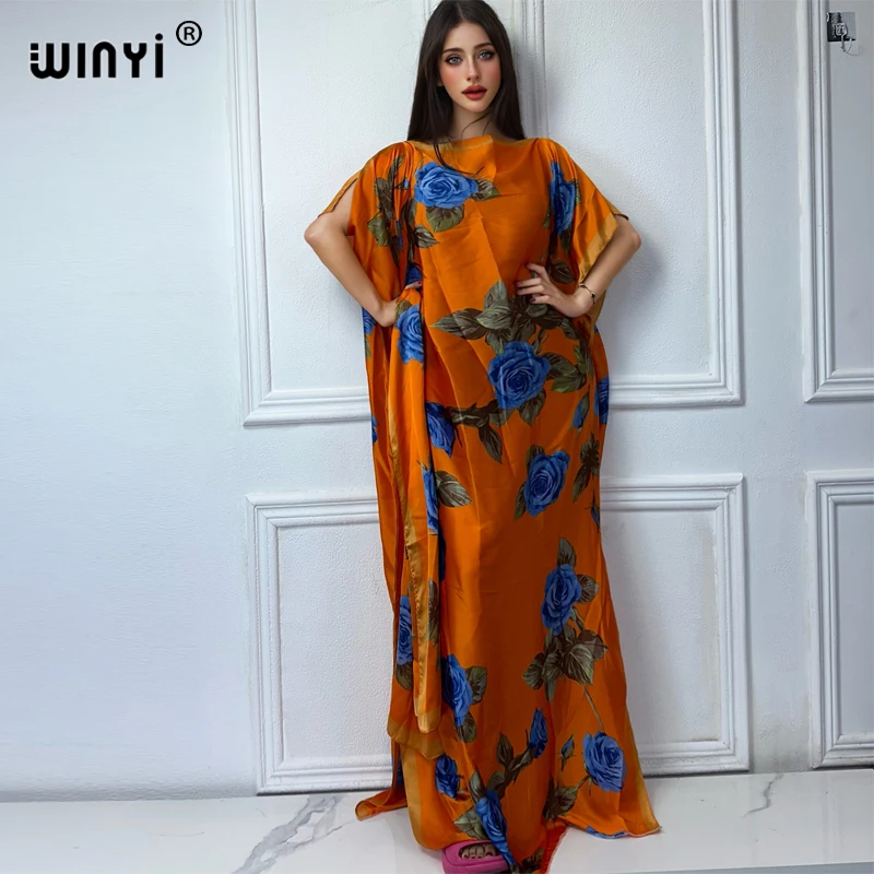 Платье женское в африканском стиле с цветочным принтом