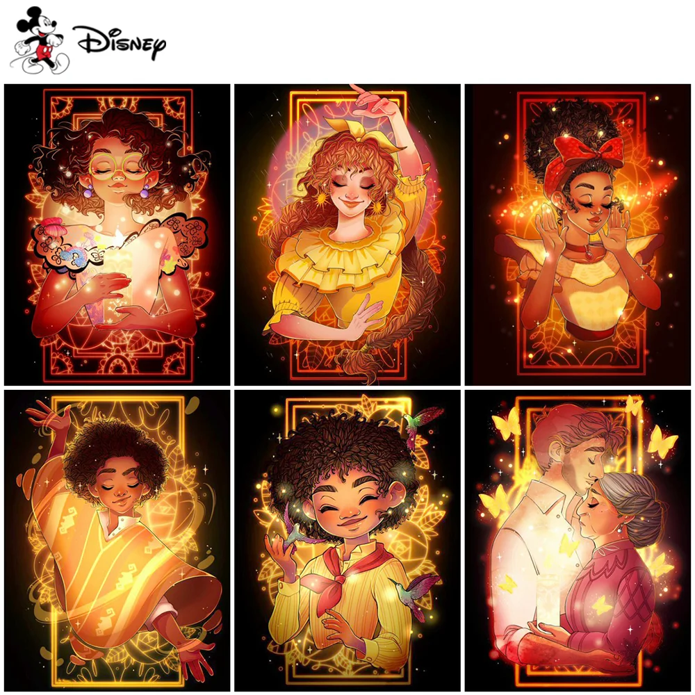 

Алмазная 5D картина «сделай сам» Disney, мозаика из мультфильма Энканто, Волшебный дом, стразы, картина, комплекты для хобби ручной работы с полной вышивкой