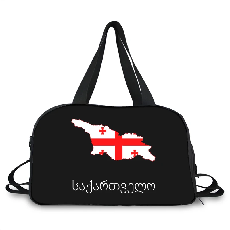 Georgia flag 3D printing fashion trend portable large capacity multi-function messenger bag travel bag