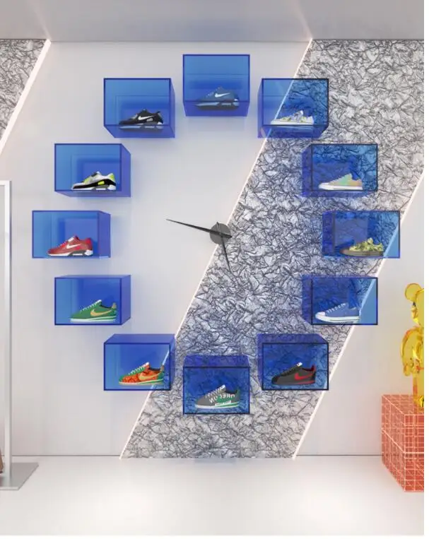 

Shoe store shoe rack display rack Shoe wall sneaker display rack