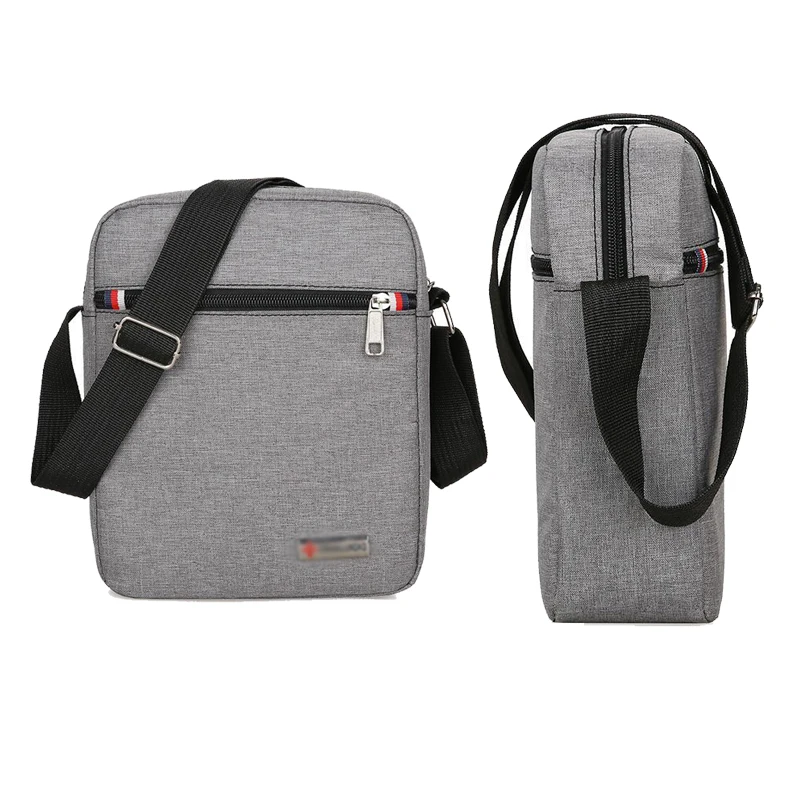 Solid Color Oxford Cloth Messenger Backpack Casual Business 2022 Men's Fashion All-match Large-capacity Shoulder Bag