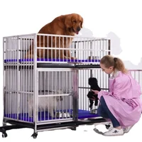 Big Size  Stainless Steel Dog Cage Large Animal Cages Strong