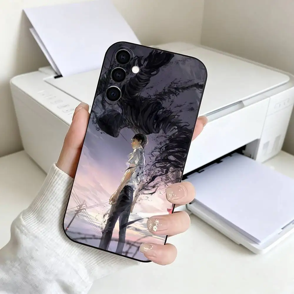 Фото Чехол для телефона Anime Superpower Kei A-Ajin для Samsung A73 20,21s,22,31,32,52,53,72, мягкий черный корпус №5