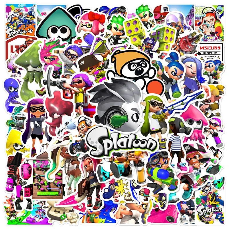 

10/30/50PCS Cartoon Game Splatoon Stickers DIY Car Laptop Luggage Phone Case Stationery Decal Waterproof Graffiti Sticker Gifts