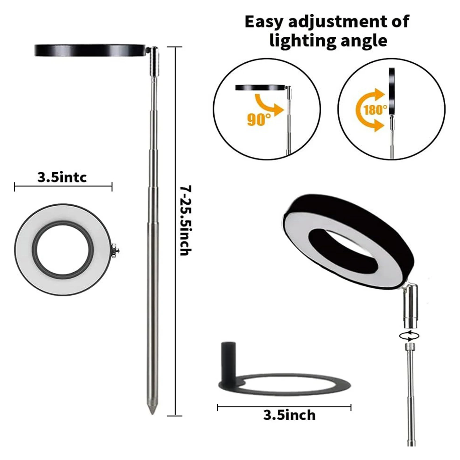 ZK30 Наземный светильник для растений с возможностью регулировки яркости кольцо