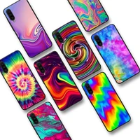 abstract rainbow tie dye art phone case for samsung s20 lite s21 s10 s9 plus for redmi note8 9pro for huawei y6 cover