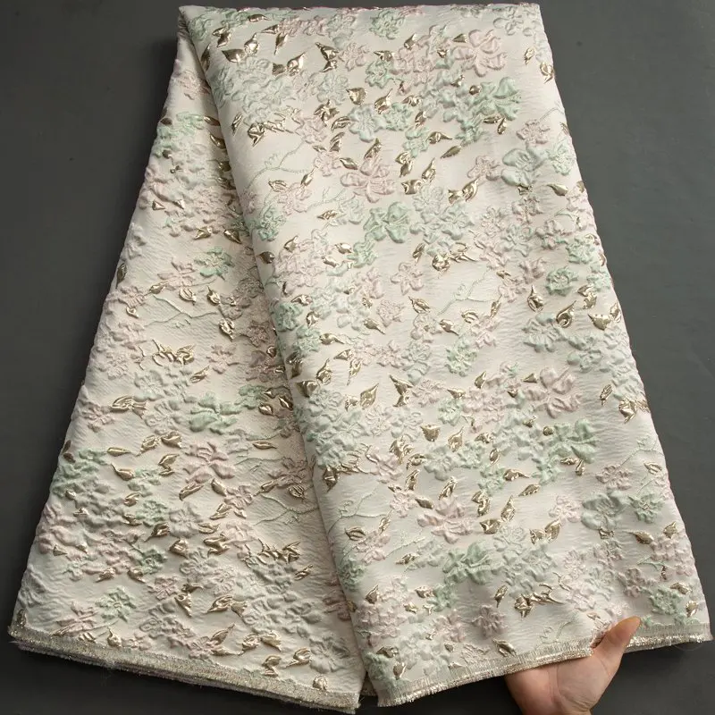 2023 высококачественная ткань из искусственного жаккарда кружевная вышитая