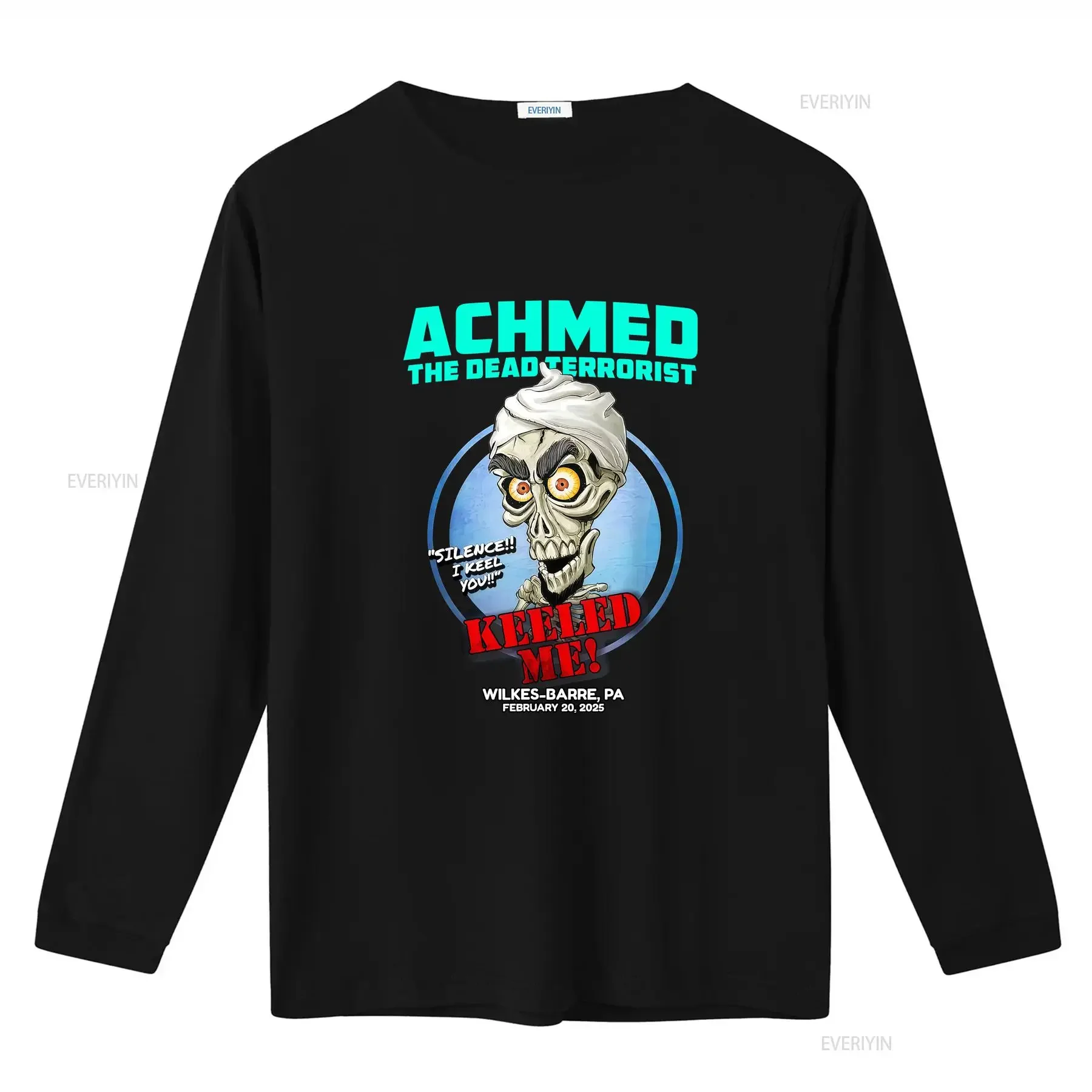 Фото Футболка Achmed The Dead Terrorist Wilkes Barre PA 2025, винтажная, с эффектом потертости, универсальная, дышащая, эластичная, для повседневной носки №3