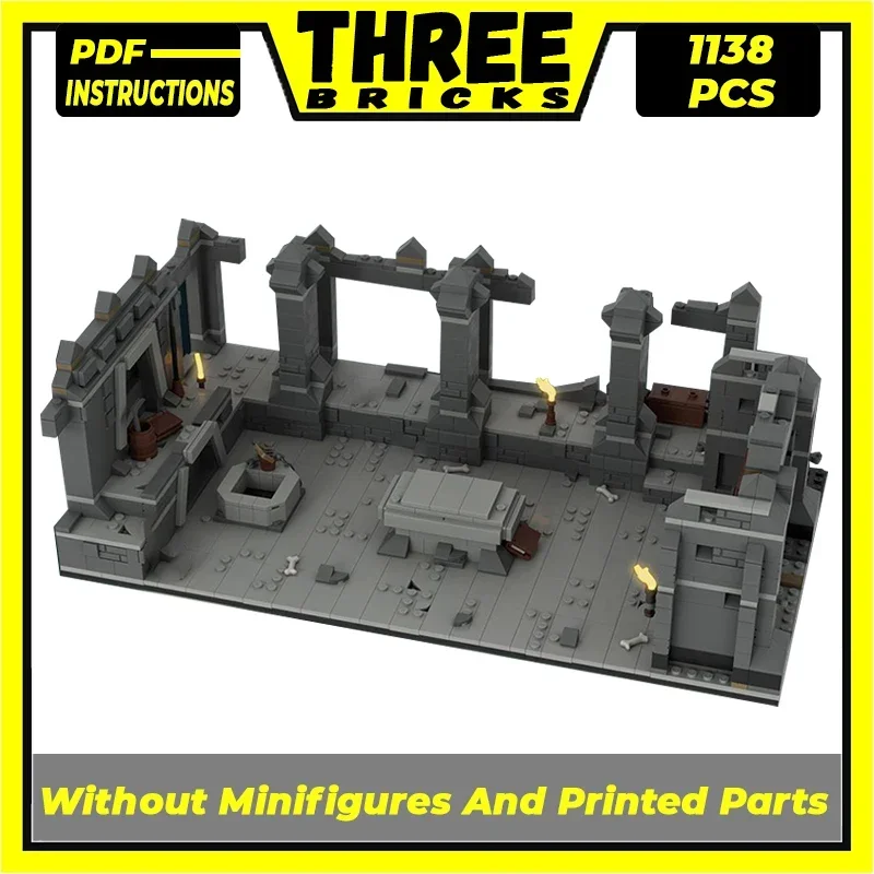 Кольцо-модель фильма Moc строительные кирпичи ужасающие горнодобывающие гробницы