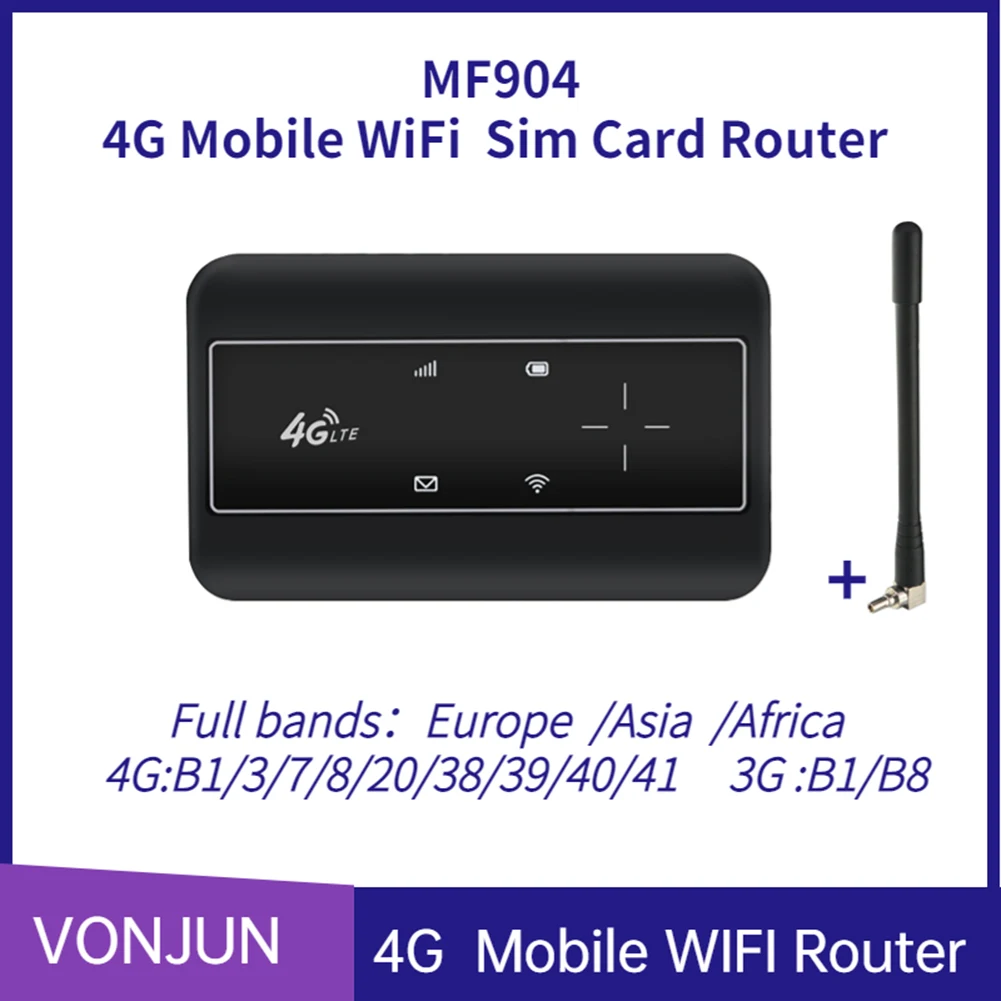

4G LTE Wi-Fi роутер 150 Мбит/с, портативный беспроводной модем MiFi, автомобильная Мобильная точка доступа Wi-Fi со слотом для Sim-карты, уличный Карманный Ретранслятор Wi-Fi