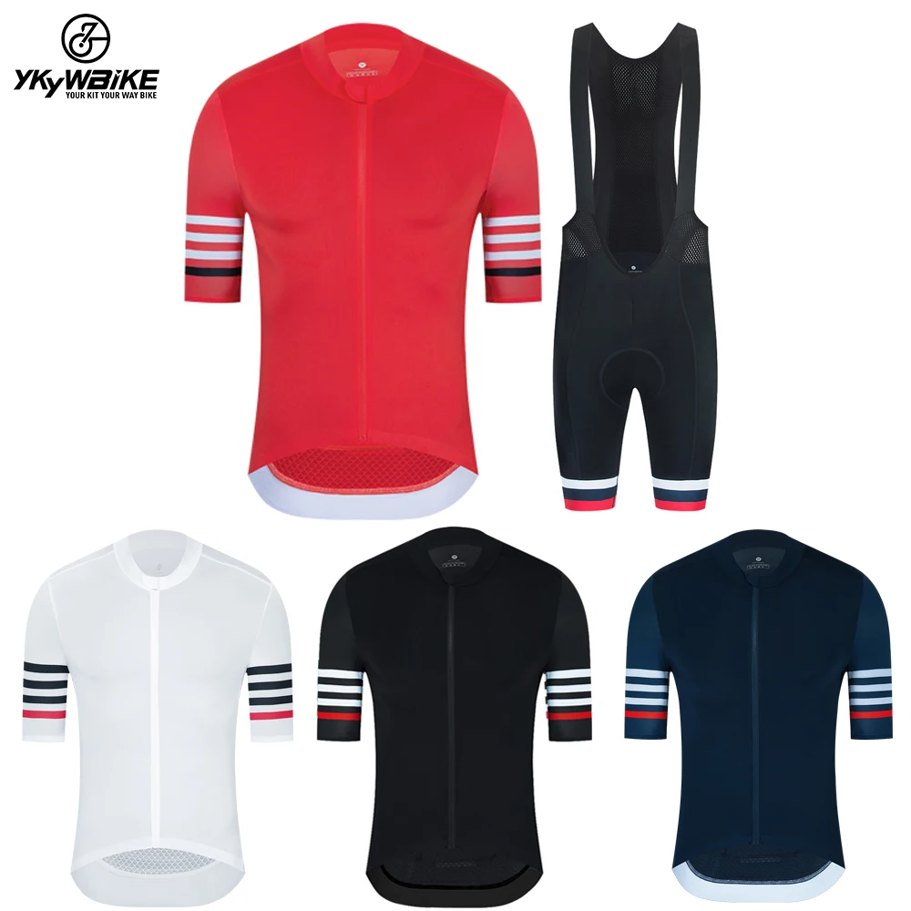 

YKYWBIKE Cycling Jersey Set Men Summer Outdoor Sport Cycling Clothing Quick Dry Bike Clothes Breathable MTB Bicycle Cycling Suit
