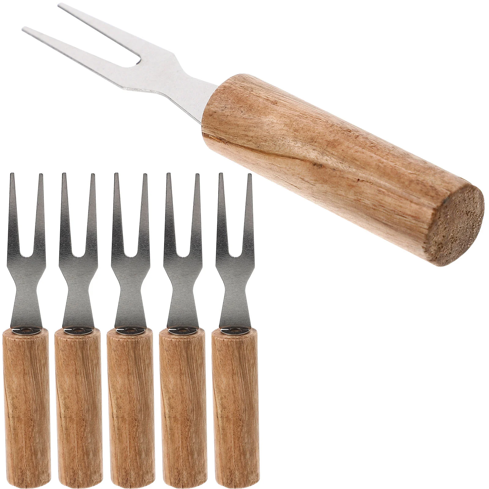 

6Pcs Camping Barbecue Corn Skewers Corn Holders Forks Reusable Meat Skewers for Barbecue Camping