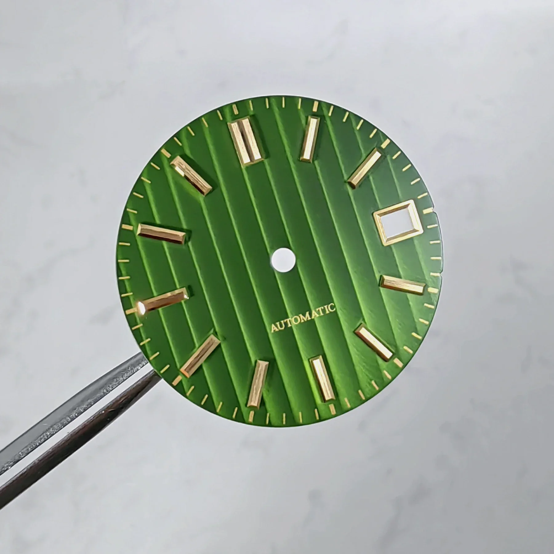 DS-Watch Fringe Dial GS Mod Зеленая березовая древесина Высококачественный индекс с ЧПУ для