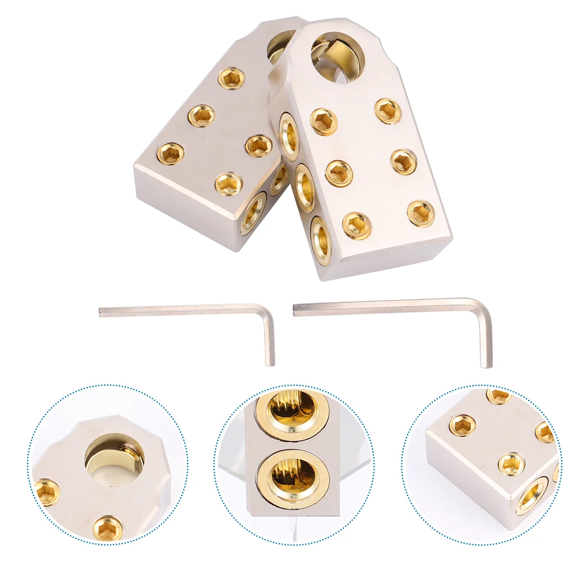 

1 Set Terminals Positive Negative Connectors Clamps Set for Ship Boat