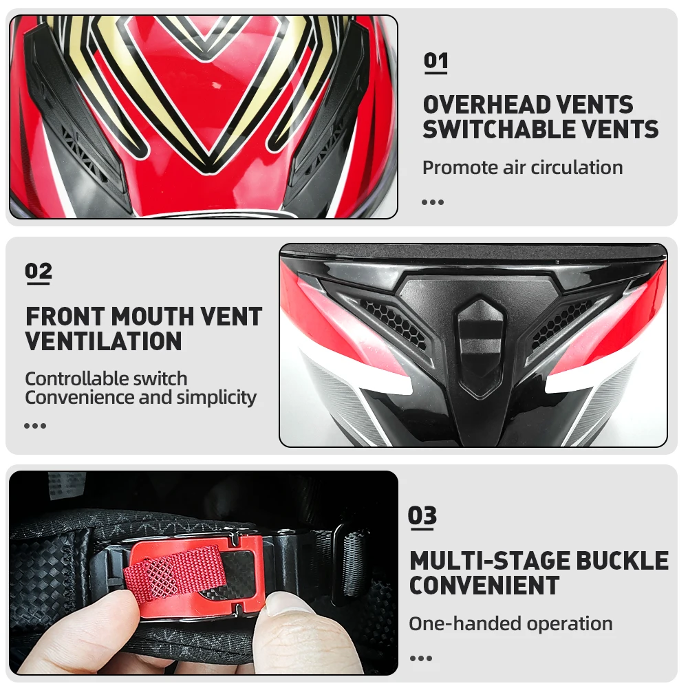 Мотоциклетный шлем 902 анфас Casco Integral яркий черный мужской и женский DOT