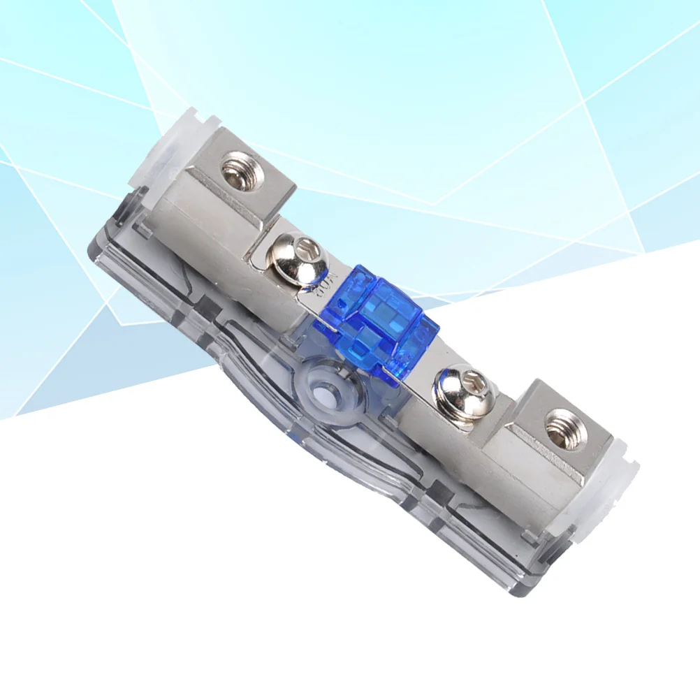 Фото Автомобильная аудиосистема 4/8Ga 60A, линейная пылезащитная коробка для автодома, лодки, прицепа, автобуса, держатель электросистемы, 1-контактная плата предохранителя, предохранитель 60А №4