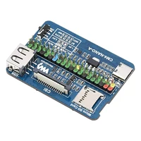 waveshare compute module 4 baseboard for raspberry pi 40pin gpio cm4 ultra mini expansion board usb2 0 type a cm4 connector