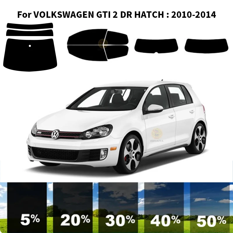 

Precut nanoceramics car UV Window Tint Kit Automotive Window Film For VOLKSWAGEN GTI 2 DR HATCH 2010-2014