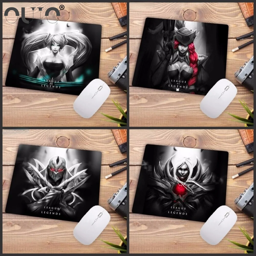 Игровой коврик OUIO League of Legends, большой коврик для мыши, компьютерный коврик для мыши для CSGO Dota 2, LOL, 18x22 см, 20x25 см, 25x29 см, Pc