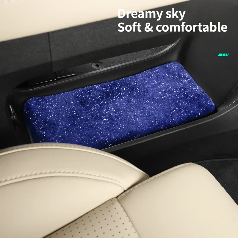 Для 23-24 NIO ES6 центральная консоль под коврик для хранения одеяло со звездой