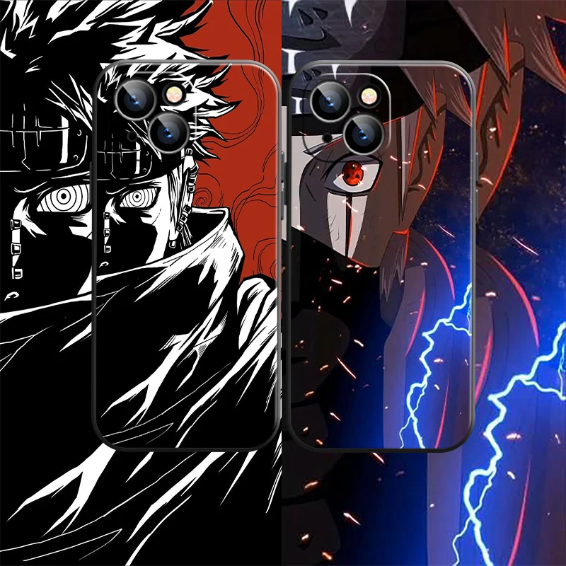 

Naruto Phone Case For iPhone 11 Pro 12 Mini 13 Pro Max SE 2020 X XR XS MAX 8 7 6 6S Plus Japan Anime Silicon TPU Black Cover