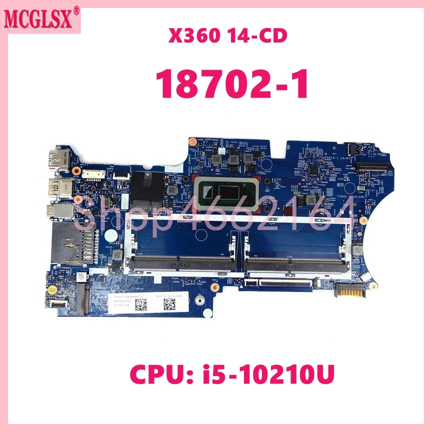 

18702-1 i5--8265U CPU Mainboard For HP pavilion x360 14-cd 18702-1 448.0E815.0011 455.0E801.A006 Laptop Motherboard tested 100%
