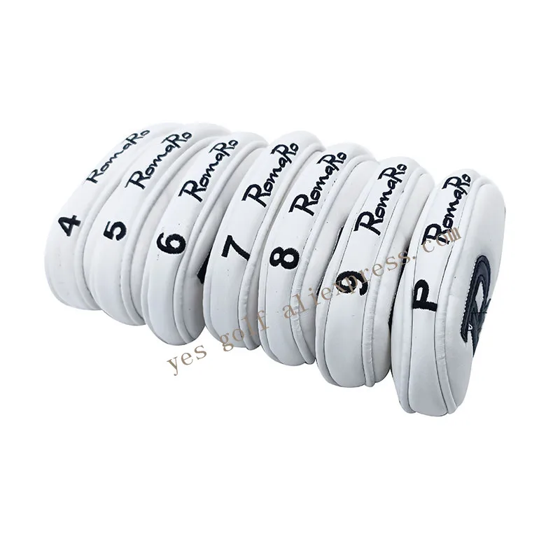ROMARO  iron Set Covers Golf Iron Head Covers With Magnetic Closure PU  Golf Irons Set Covers 4-9 P(7pc) .Free shipping images - 6
