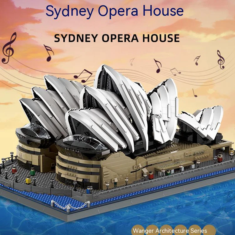 

Wange 2937PCS Famous Architecture Australia Sydney Opera House City Model Building Blocks Bricks Christmas Gifts Birthday Toys