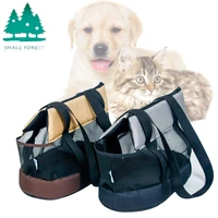 spring and summer go out portable shoulder pet handbag foldable mesh cat car seat cover carrier accessories dog bag lightweght
