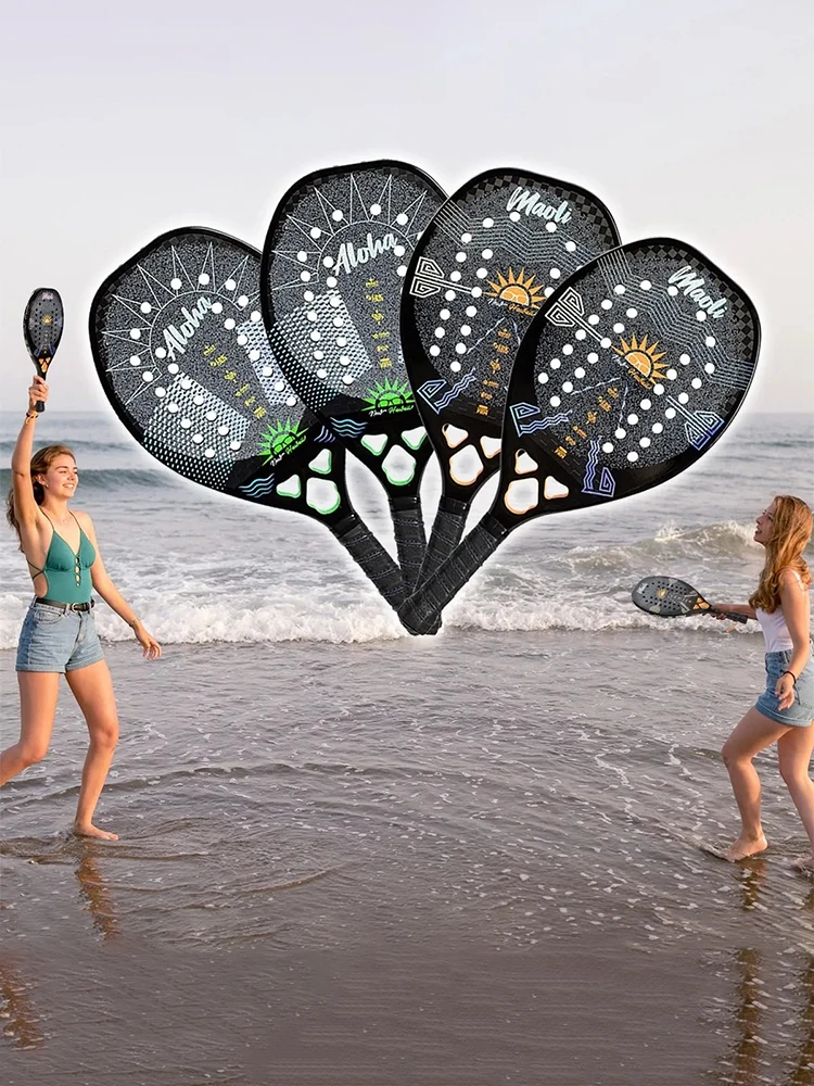 

Beach Tennis Racket 100% 12K Carbon Fiber EVA Memory Foam
