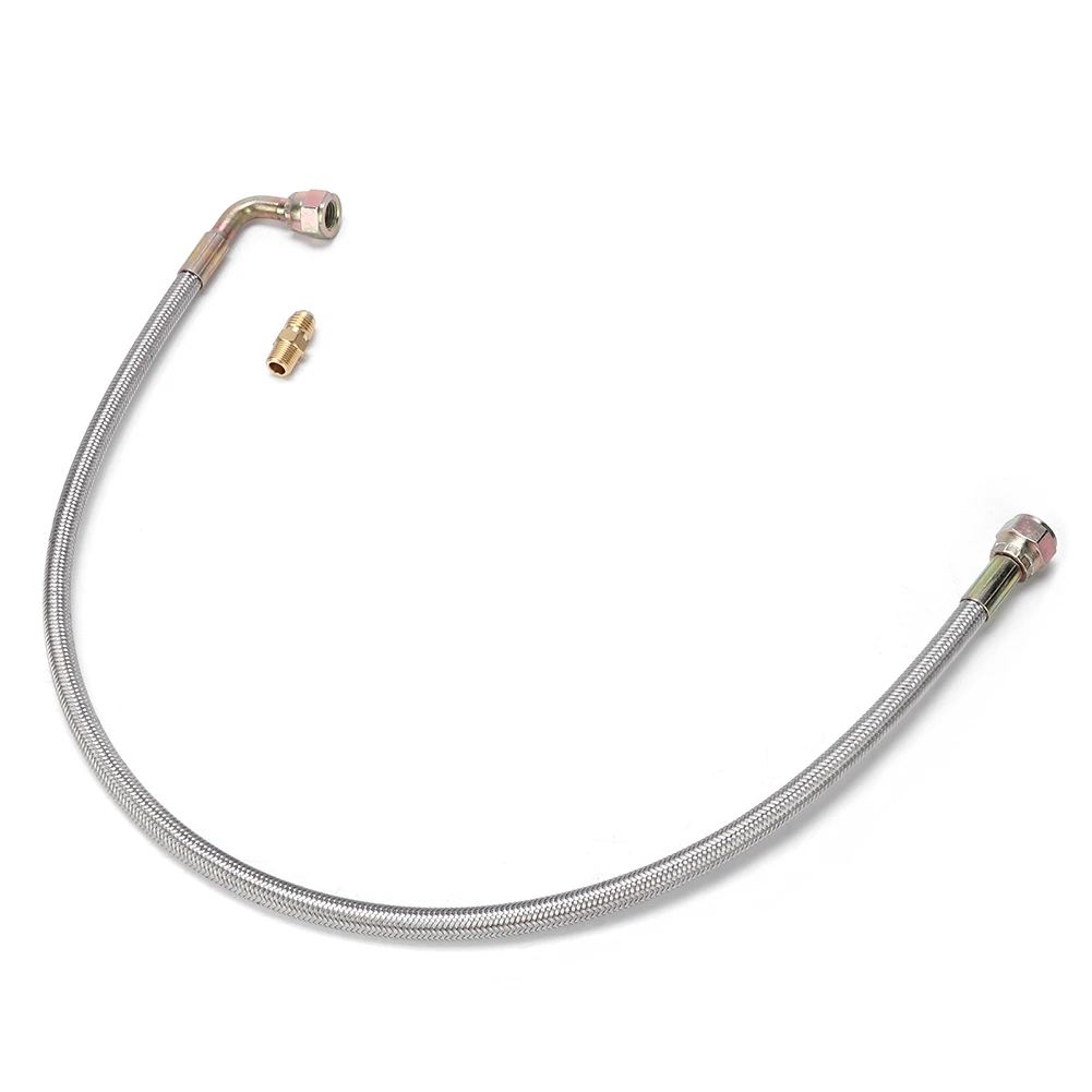 

24in T3/T4 Turbo Oil Feed Line AN4 Port Kit Fit for Toyota / Nissan Oil Feed Lines