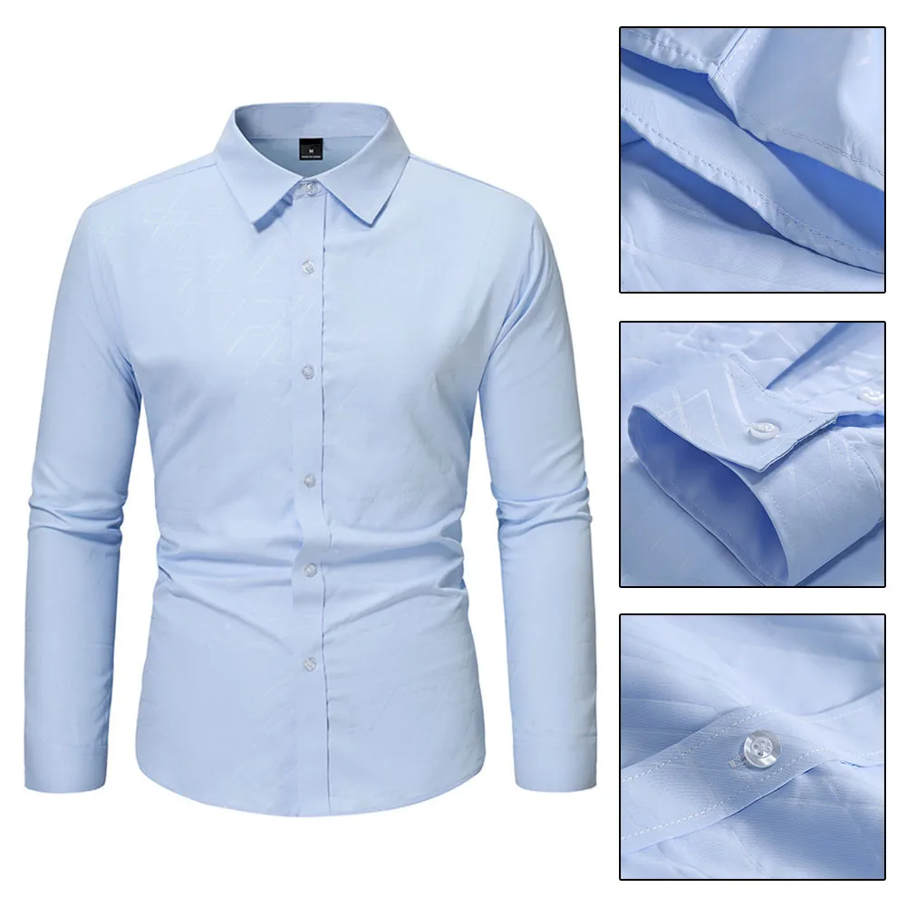 Рисунок 6 - Мужская Однотонная рубашка с отложным воротником
