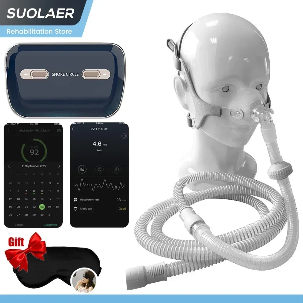 Портативный вентилятор Mini Travel CPAP APAP Bluetooth против храпа и апноэ во сне для синдрома