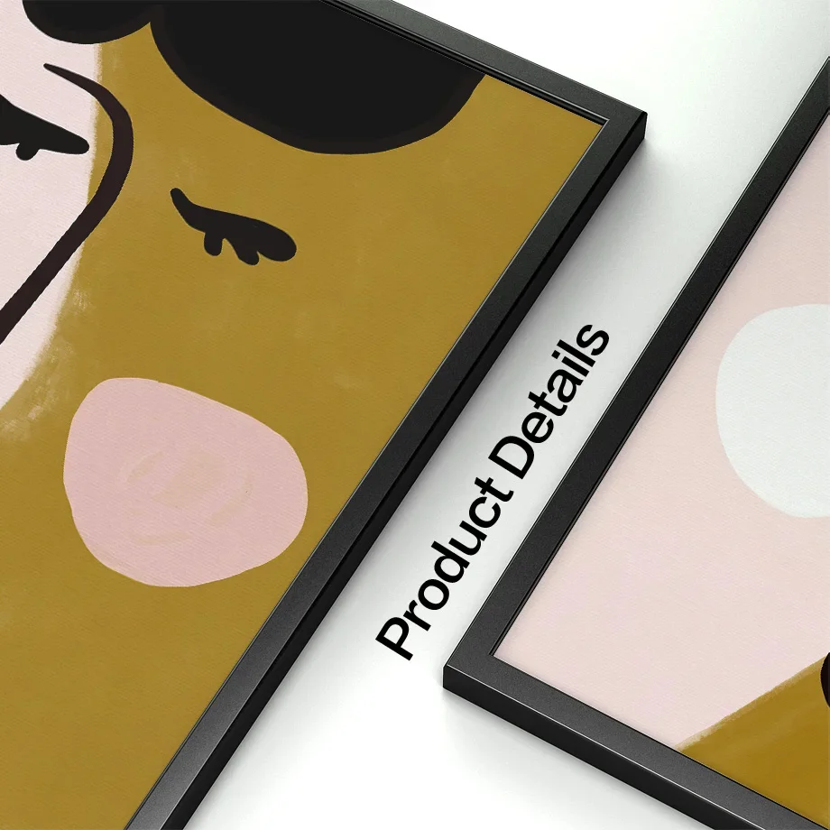 Настенный художественный принт абстрактная линия лицо кошка птица минимализм