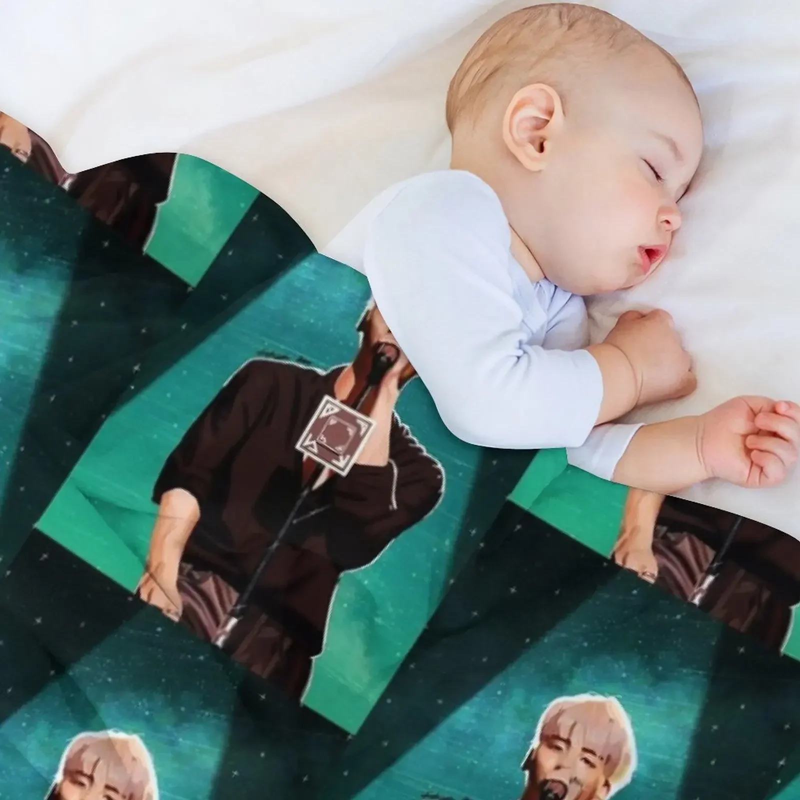 Одеяло Shinee Jonghyun в мягкую клетку тяжелый цвет