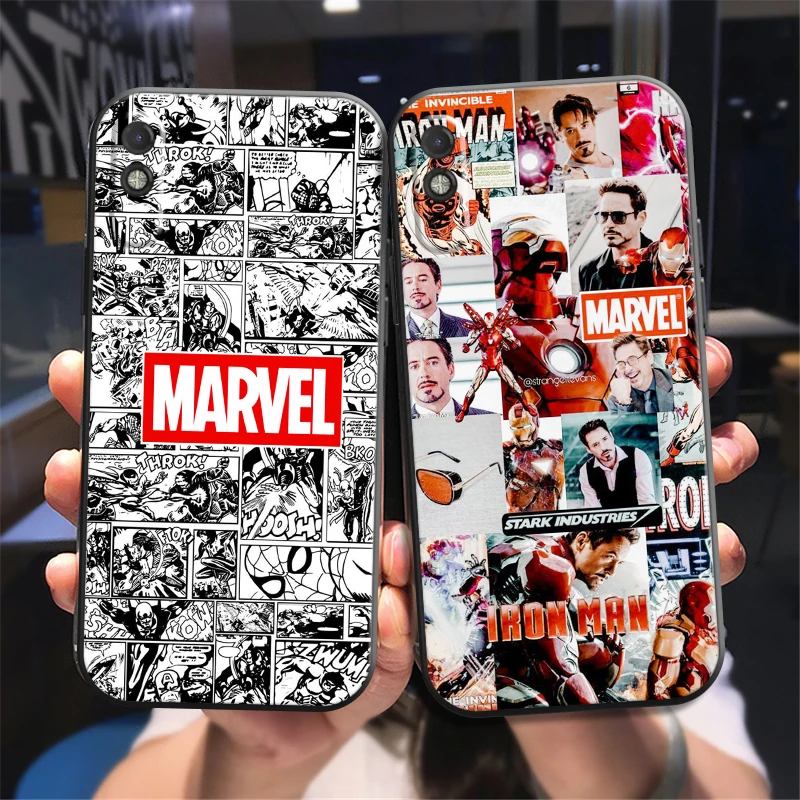 

Marvel Comics Logo Phone Case For Xiaomi Redmi 7 7A 8 8A 8T 9 9T 9A 9C Note 7 8 9 9S Soft Liquid Silicon Silicone Cover Back