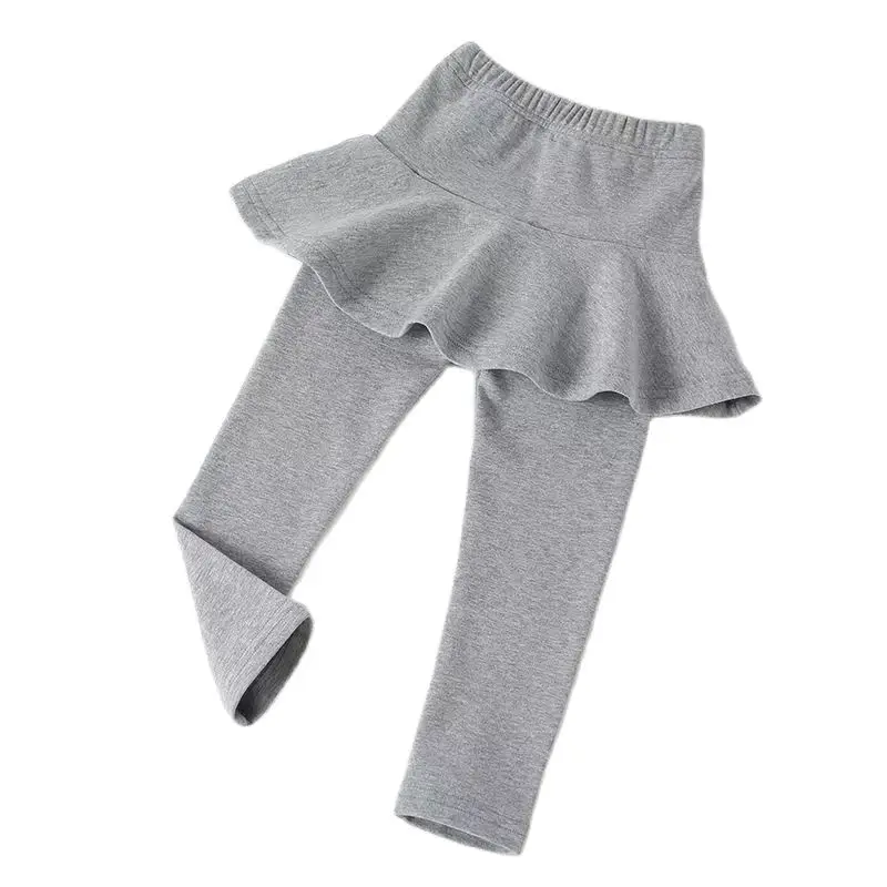 Детские леггинсы с юбкой Сезон весна-осень Леггинсы для девочек Хлопковые брюки