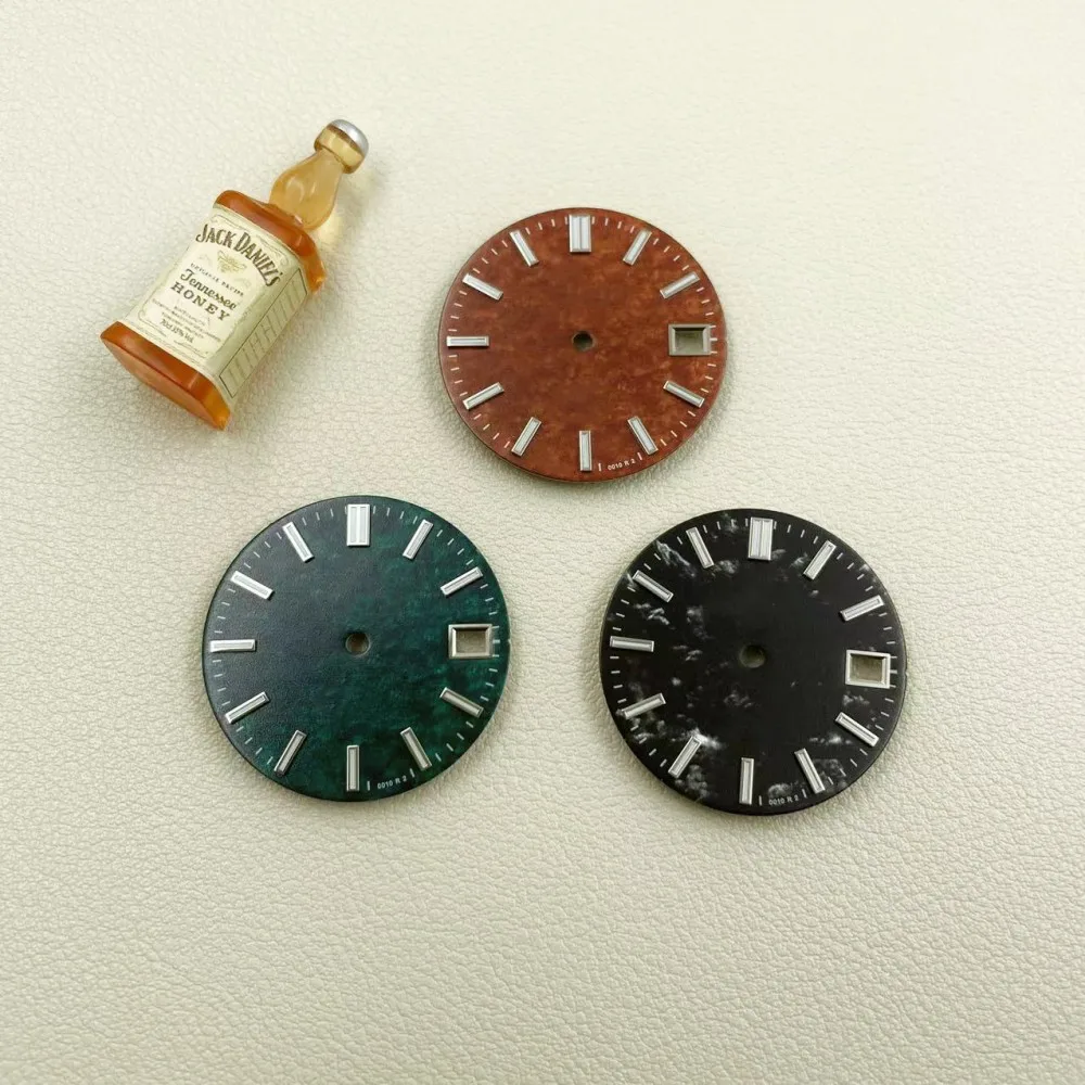 New modified NH35 dial ice blue luminous 28.5mm suitable for NH36/4R35/4R36 movement mechanical watch accessories