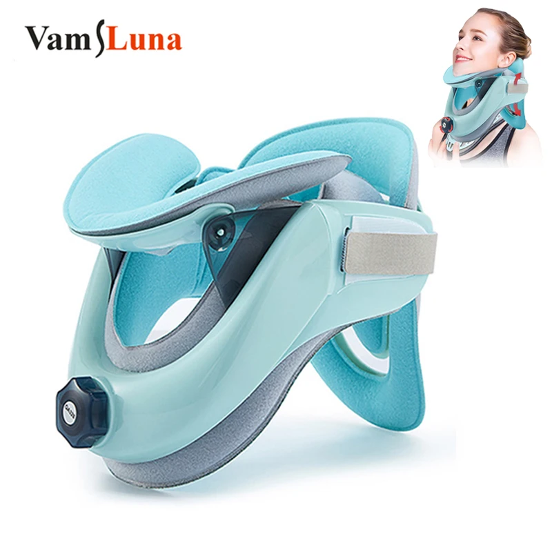 Automatic Cervical Traction Device Adjustable Neck Support Fixator To Relieve Neck Pain Elderly Cervical Spine Correction