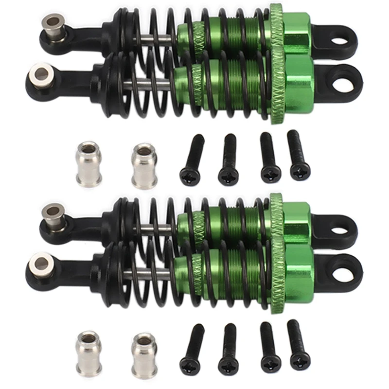 

4 шт. масляный регулируемый амортизатор 65 мм для радиоуправляемой машины 1/18 Wltoys A959 A969 A979 Hpi Hsp Traxxas Losi Tamiya, зеленый