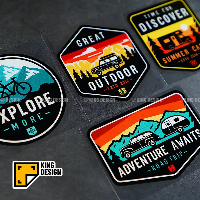 

Наклейки на природу, приключения по пересеченной местности, домов на колесах, кемпинг, велосипед, пересечение, водонепроницаемые, что означ...