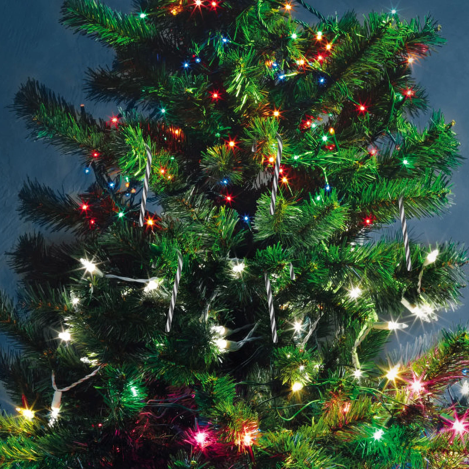 

10pcs Candy Cane Decor Christmas Windmill Xmas Tree Ornaments Party Favors